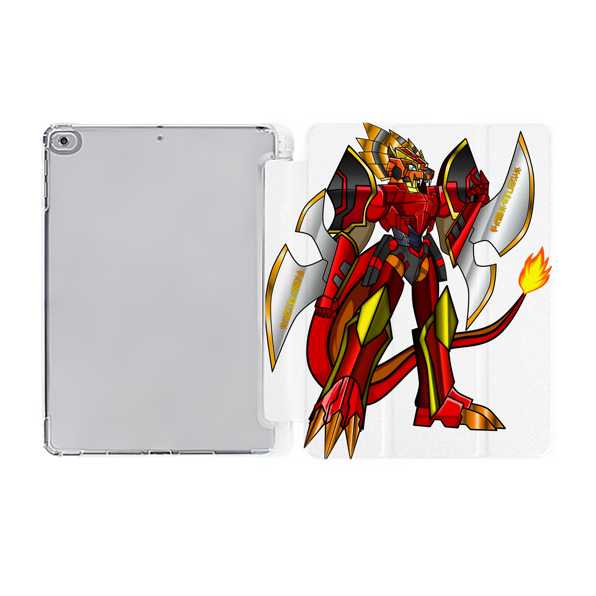 （画像用） Digimon デジタルモンスター/デジモン IPad ケース ペン収納付き 三つ折りスタンド PUレザー×シリコン 対応機種9.5/10.5/10.9インチ